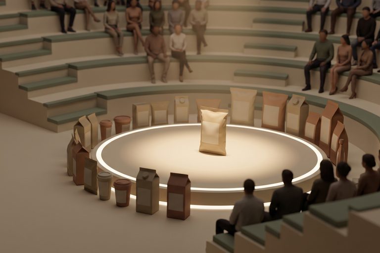 Idea screening tournament highlighting a single product